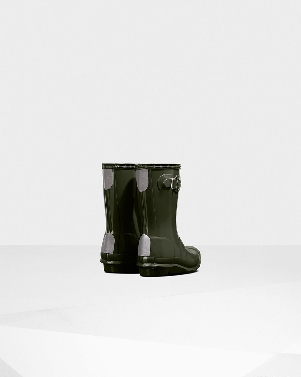 Kids Hunter Rain Boots Dark Olive - Original Little Gloss - 1605247-RZ